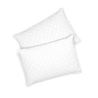 KOPFKISSEN Weiß 50 x 75 cm 2er Set - Weiß, Textil (50/75cm) - VitaliSpa