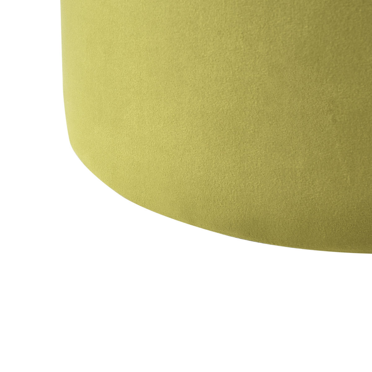 POUF Olivgrün Lovett - Grün, Textil (47/46/47cm) - Beliani