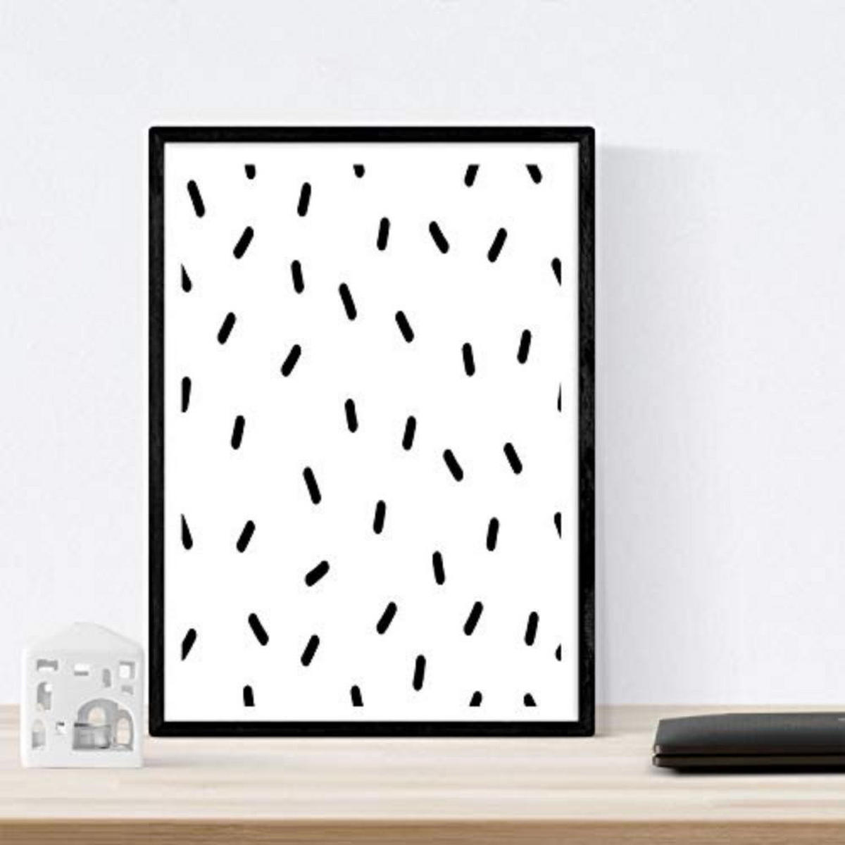 POSTER Set mit 4 „Katze und Bär“ Tiere A4 Rahmenlos - Klar, Papier (29.7/3cm) - Nacnic