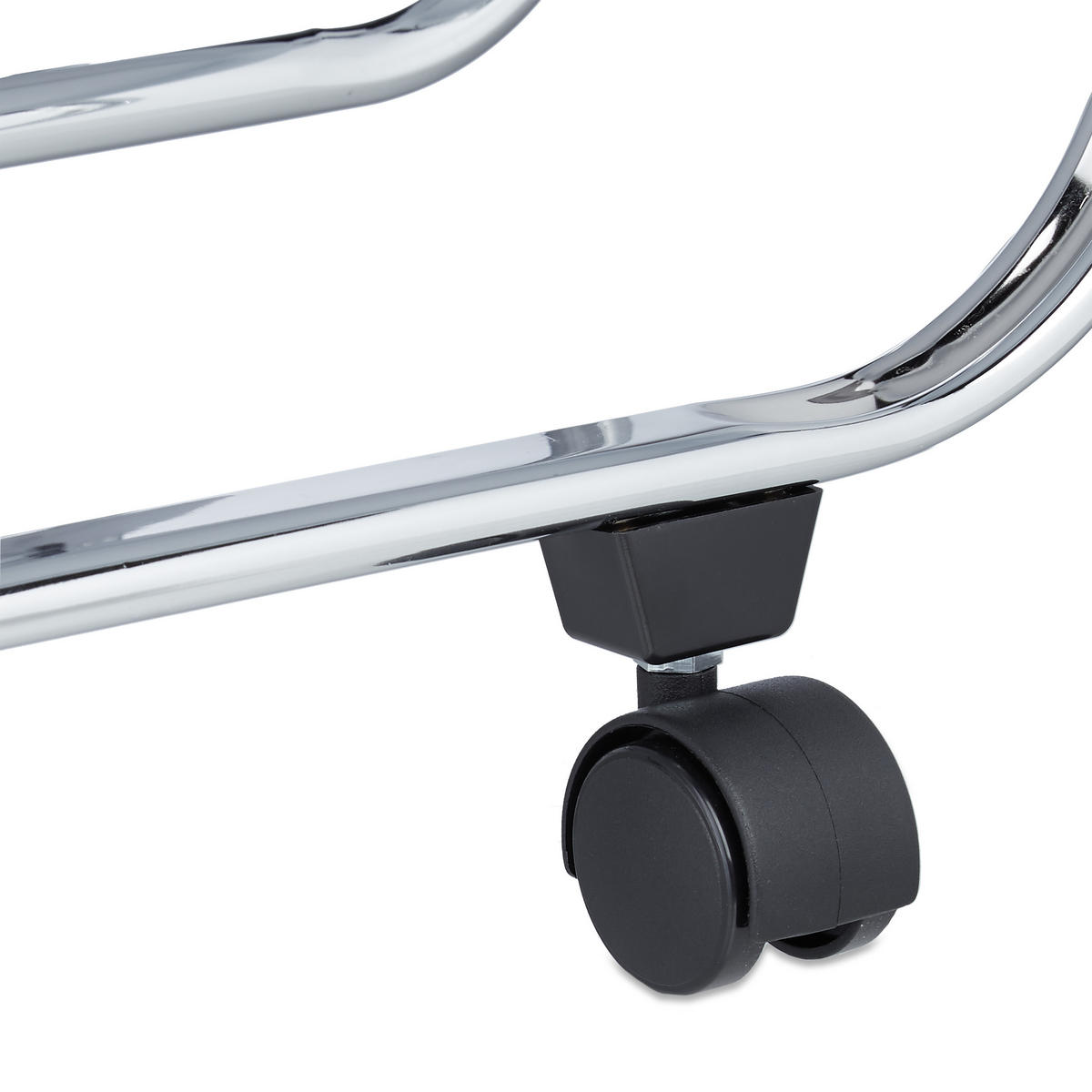 SERVIERWAGEN - Schwarz, Metall (68/68.5/40.5cm) - Relaxdays