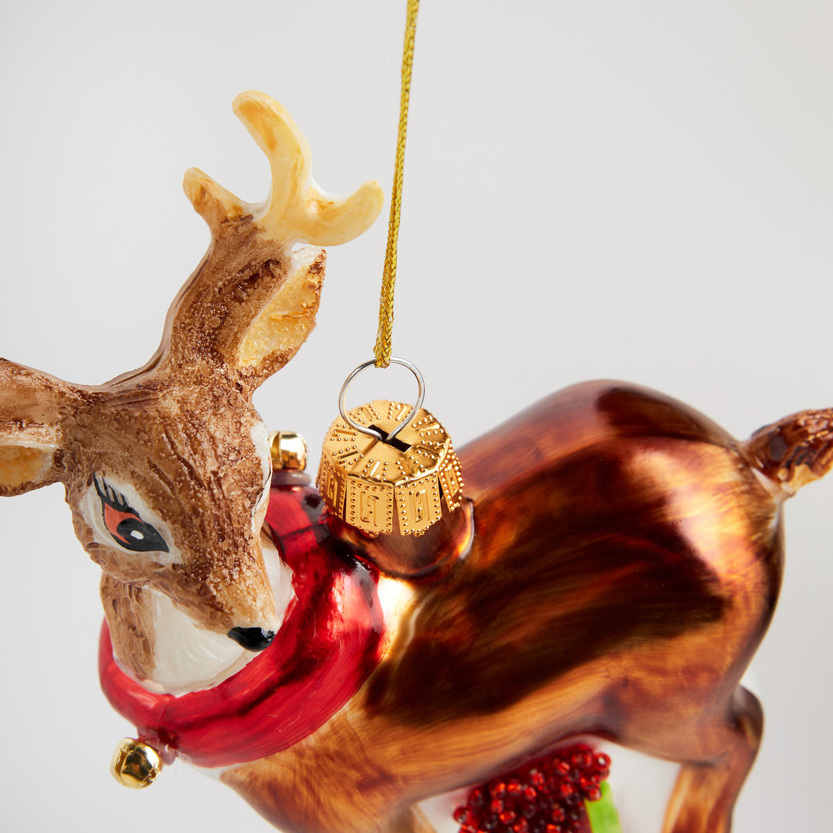 GLASKUGEL Regalos, Mehrfarbig, 4.5 x 10 x 12.5 cm, Dekorative Weihnachtsdeko - Multicolor, Glas (10/4.5/12.5cm) - home&you