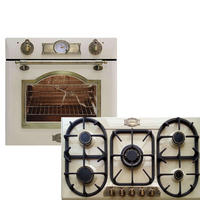 BACKOFEN-SET Einbau Backofen 60cm EH 6355 ElfEm+KG 9325 ElfEm Gaskochfeld 90 cm Creme - Creme, Metall (59.4/59.4/57.5cm) - Kaiser Küchengeräte