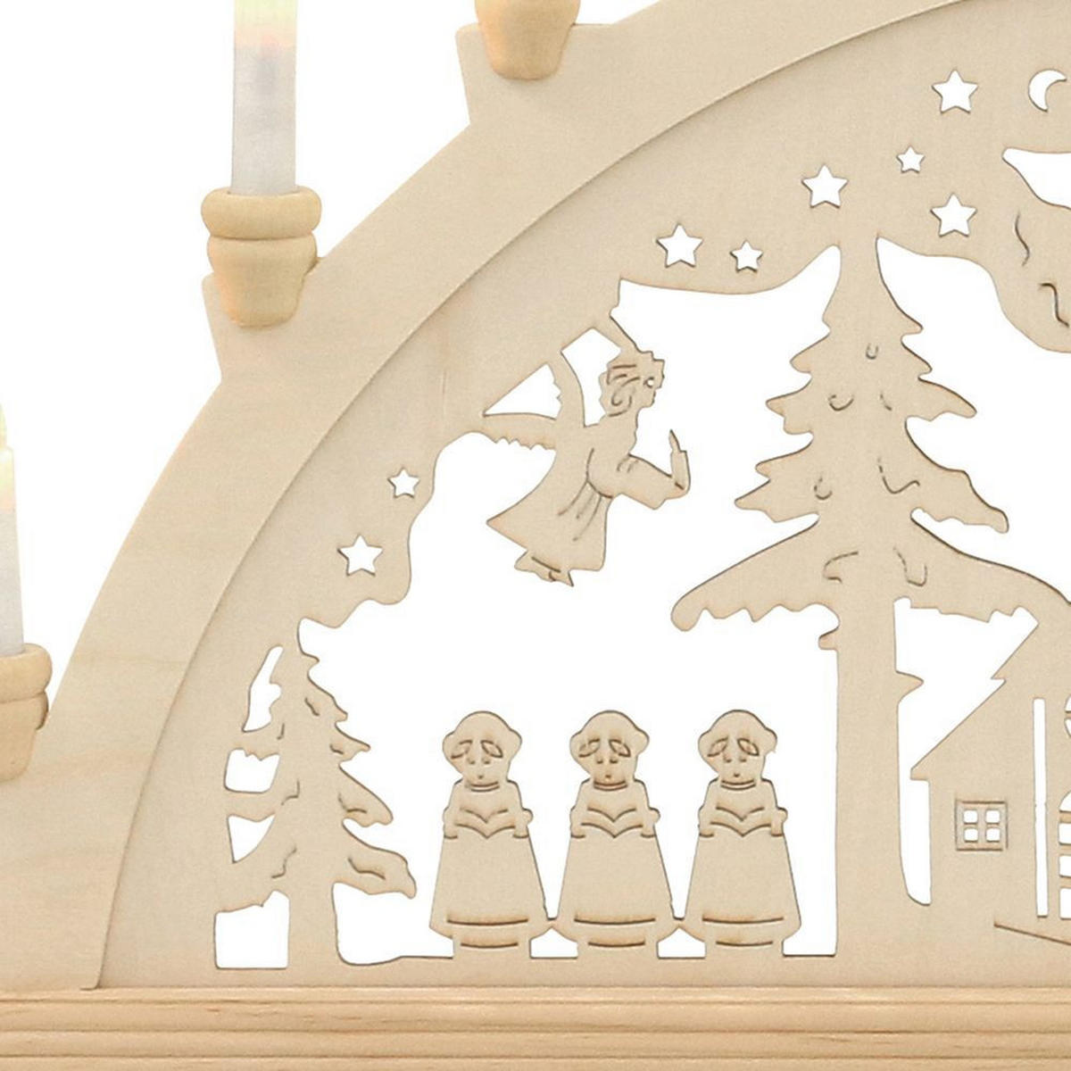 SCHWIBBOGEN Seiffen 10-flammig - Multicolor, Holz (0.1/1/0.1cm) - Dekoteam24