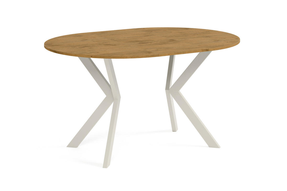 ESSTISCH EVO - Kaschmir/Alteiche, Holzwerkstoff/Metall (100/100/76cm) - Meblini