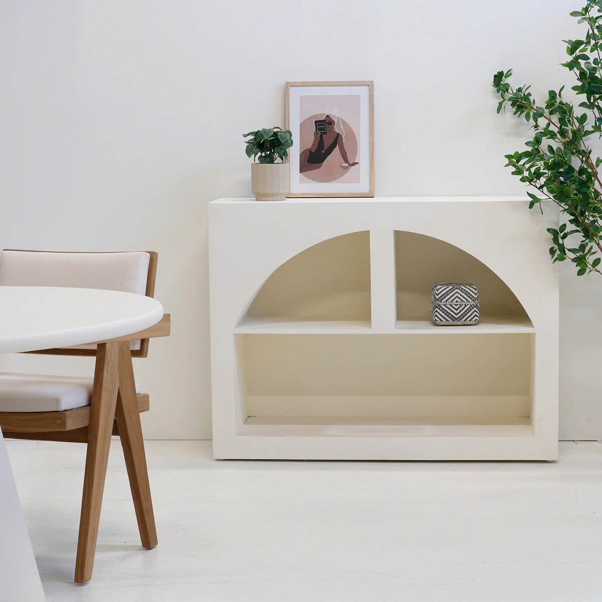 SIDEBOARD rechteckig aus Holz 120x40x90cm, beige - Beige, Holz (120/90/40cm) - Giga Meubel