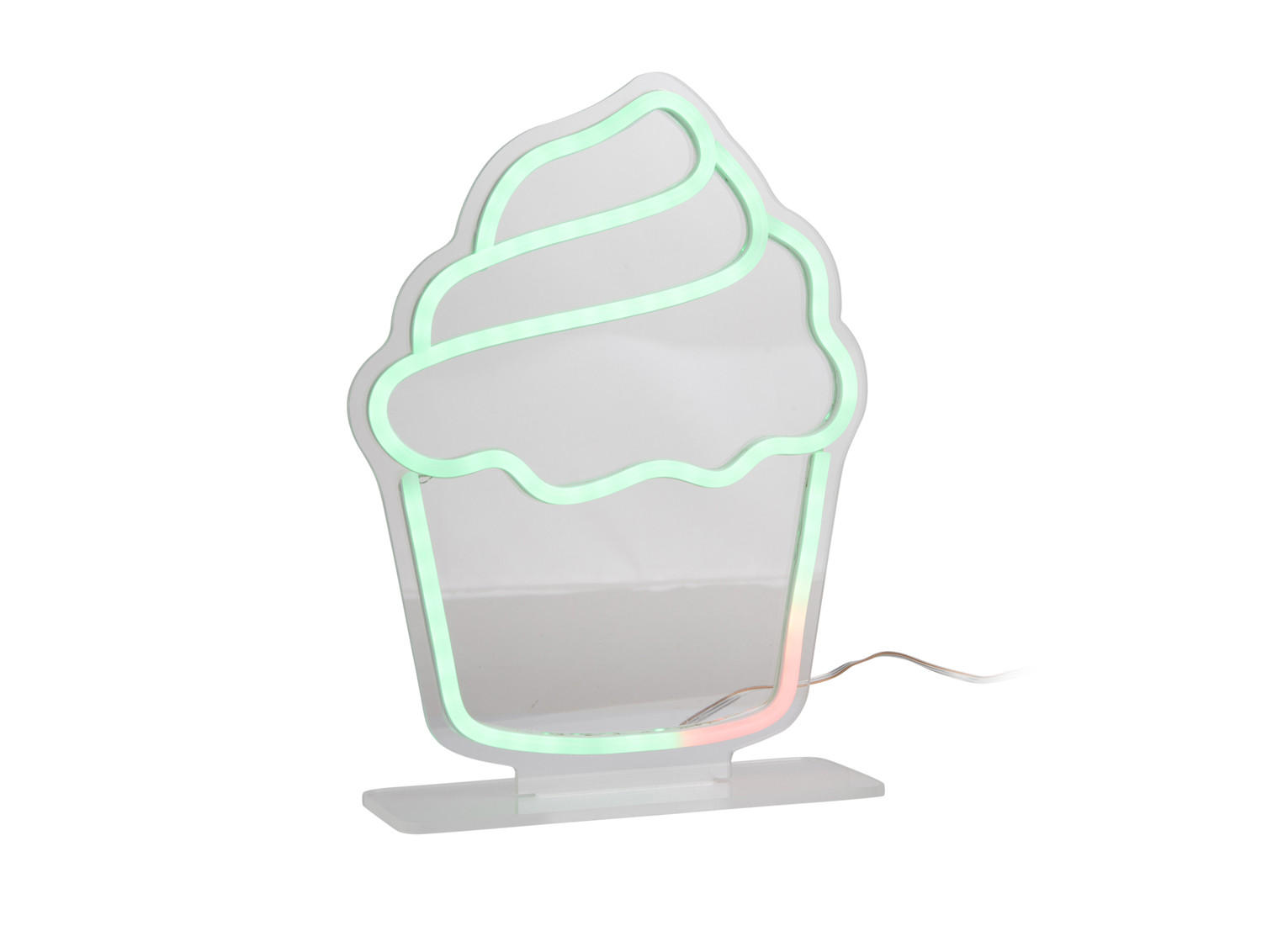 NEON Light Colour Changing Cupcake 2/21/29 cm - Multicolor, Kunststoff (2/21/29cm) - Leitmotiv
