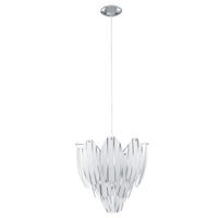 LED HÄNGELEUCHTE TOFO Stahl Weiß - Weiß, Glas (39/39/110cm)