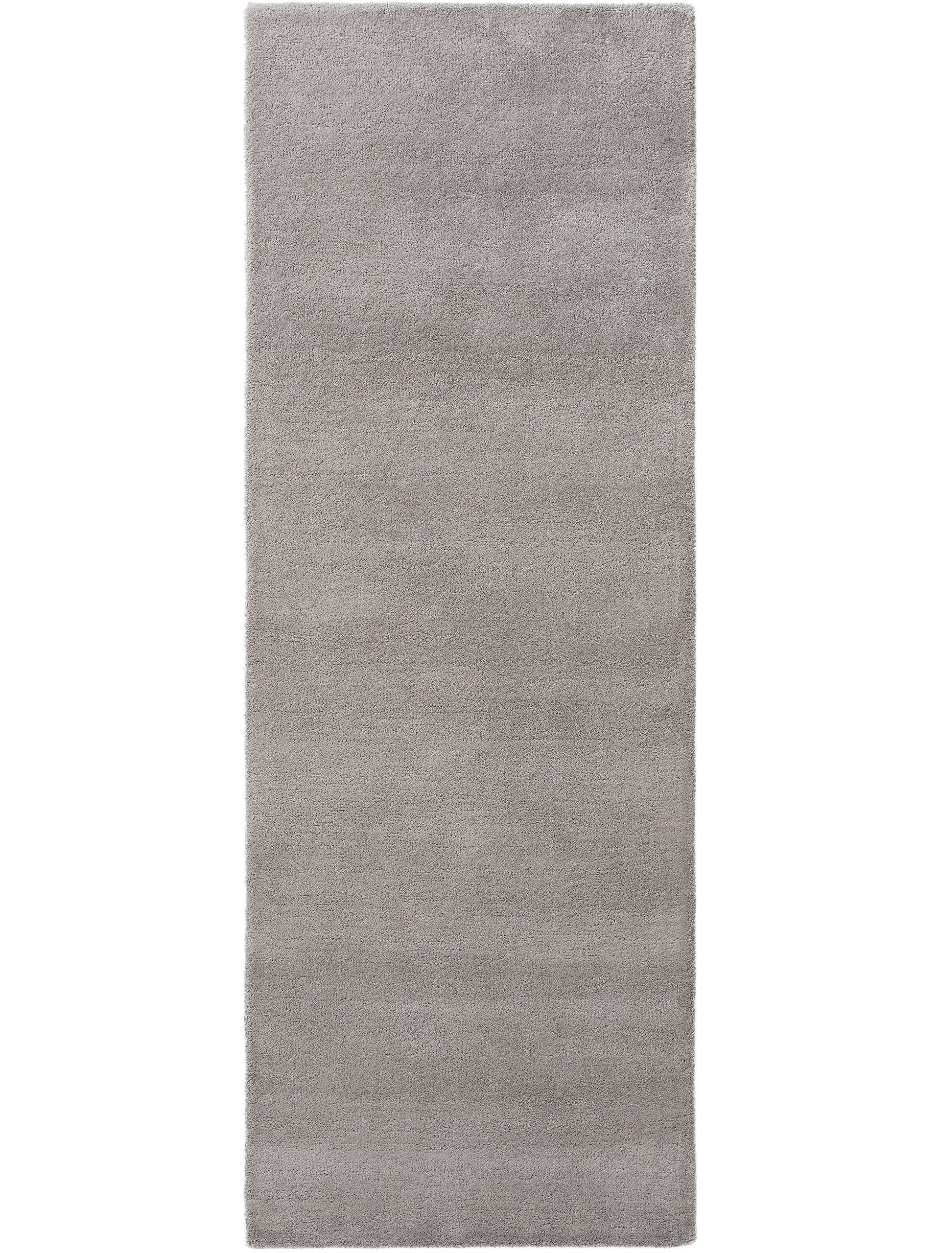 WOLLTEPPICH-LÄUFER Bent Grau 70x200 cm - Grau, Textil (70/200cm) - benuta Nest