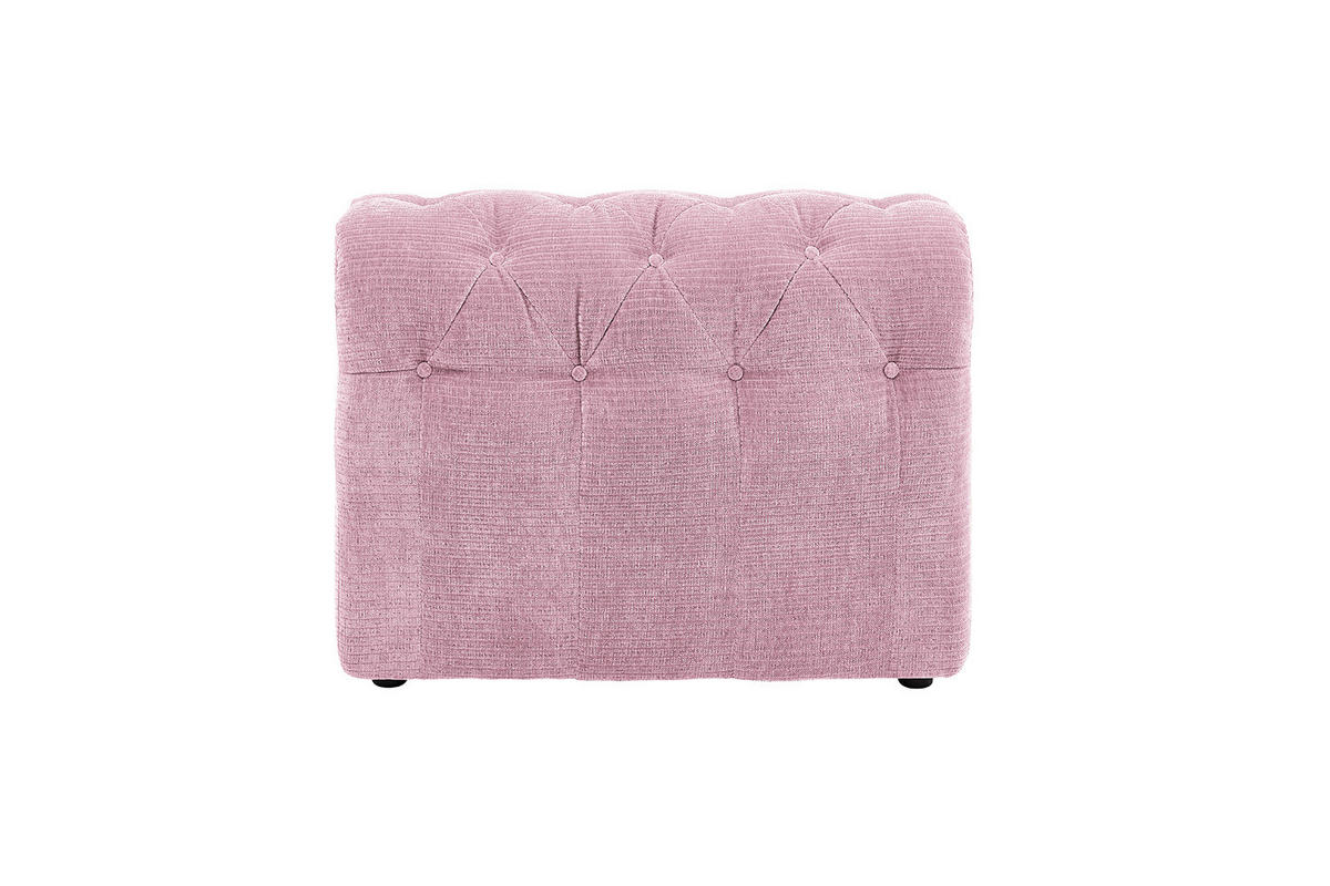 SOFA SITZELEMENT SEPHI Pink Cord - Pink/Schwarz, Kunststoff/Textil (82/62/27cm) - KAWOLA