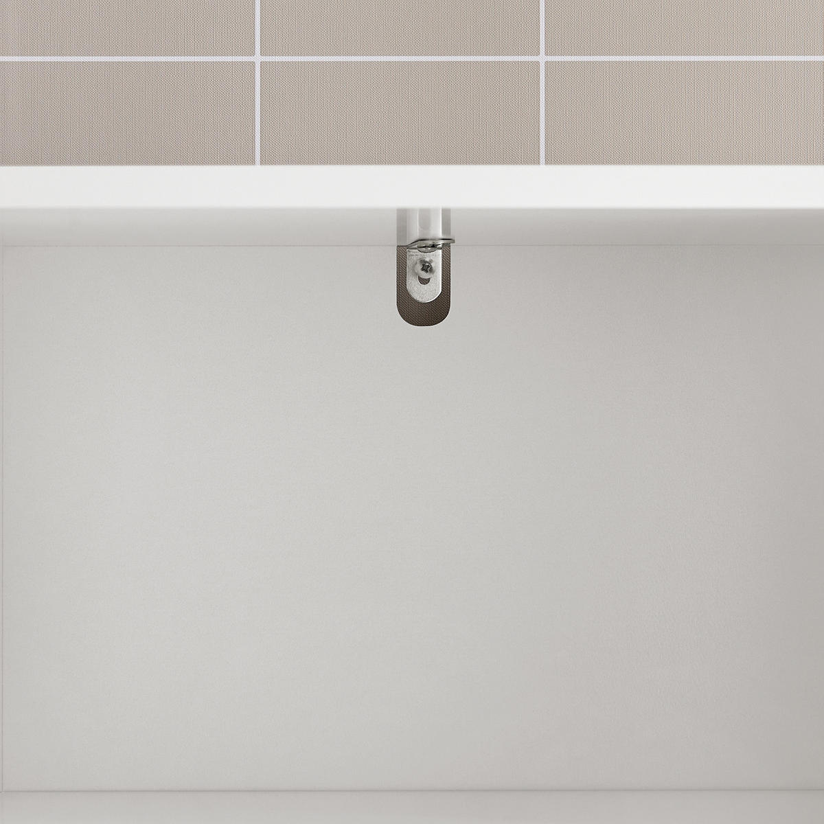 WÄSCHESCHRANK Weiß - Weiß, Holzwerkstoff (80/91/38cm) - SoBuy