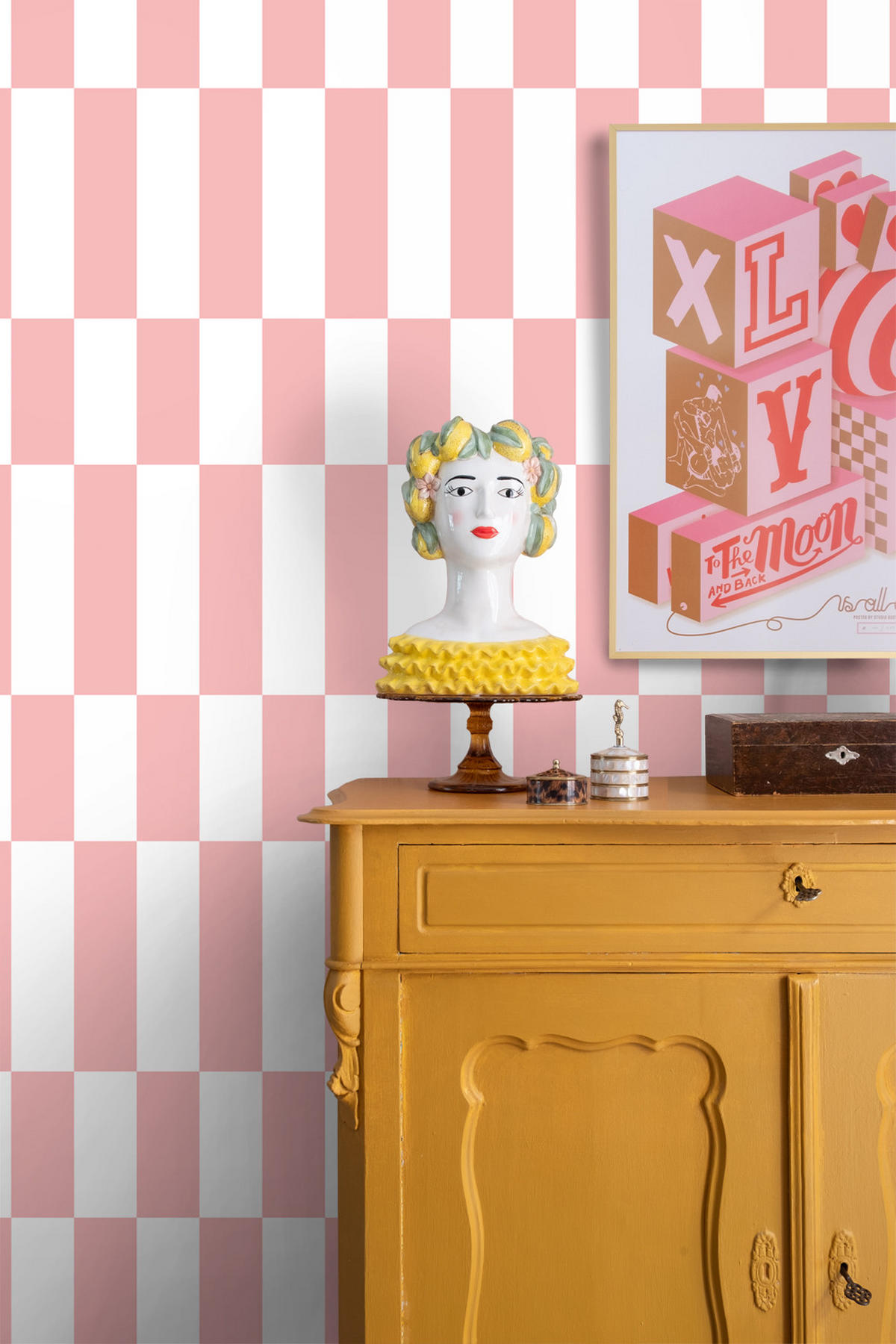 TAPETE Streifen 50 x 900 cm - Pink, Papier (50/900cm) - ESTAhome