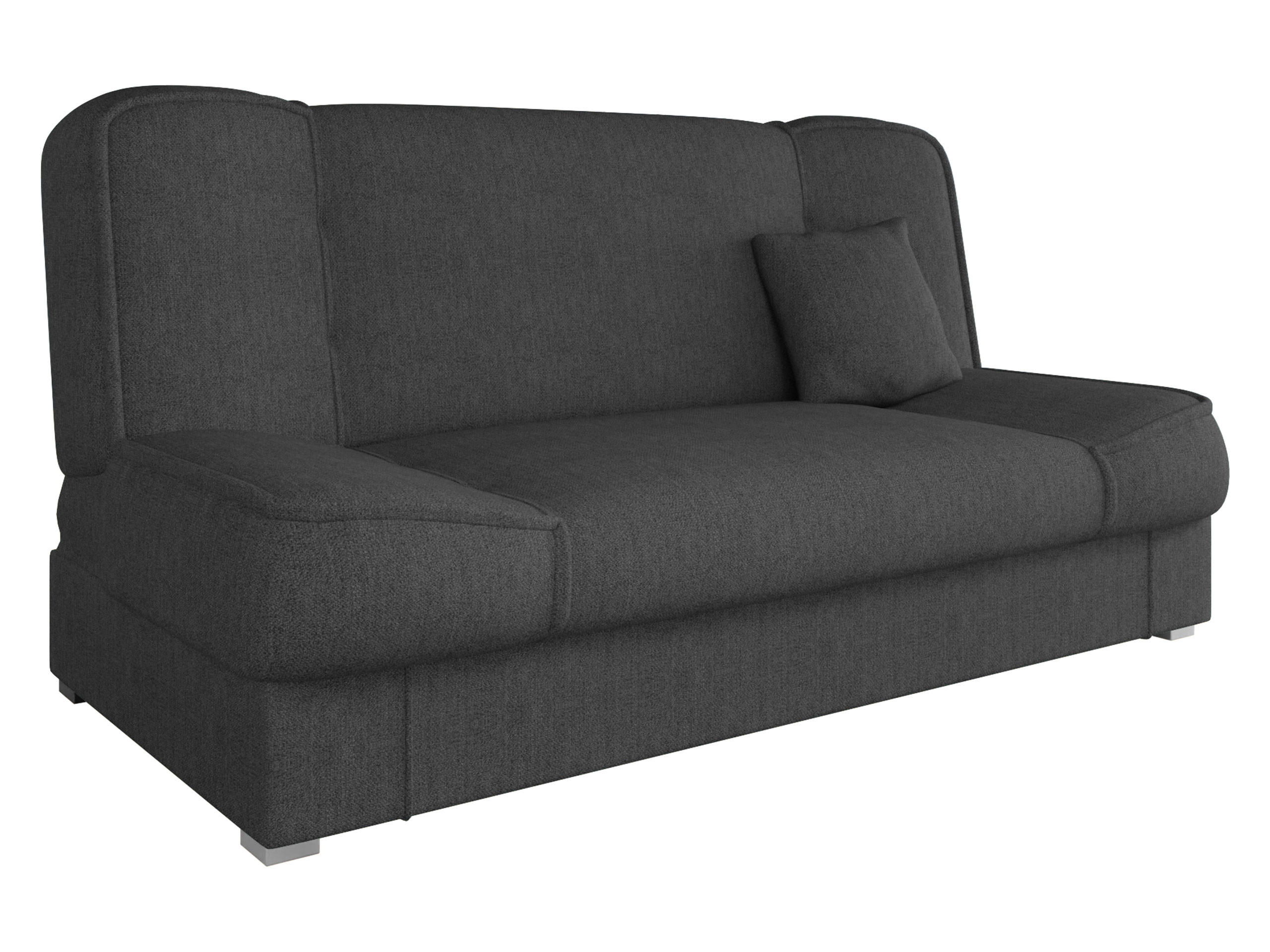 SCHLAFSOFA Gabi - Dunkelgrau/Silberfarben, Holz/Kunststoff (175/80/80cm) - MIRJAN24
