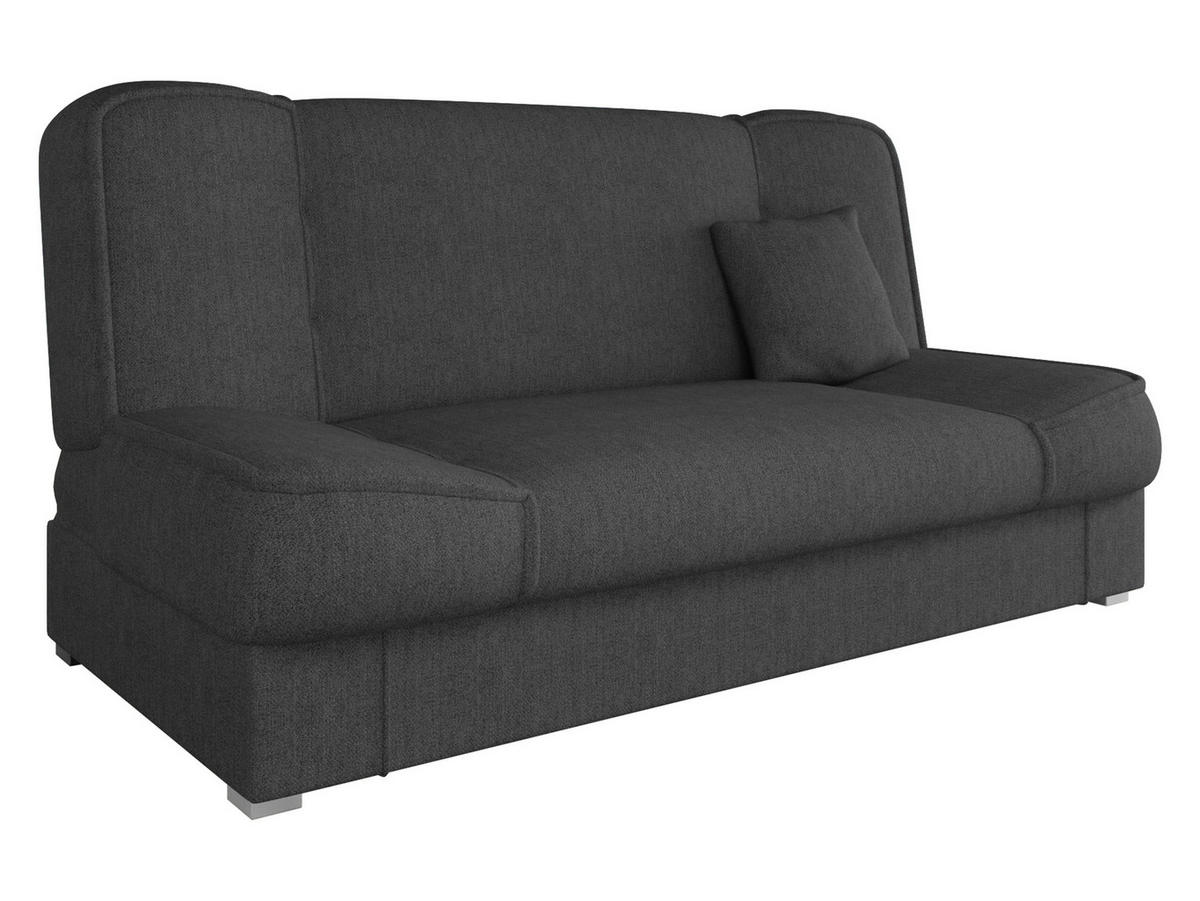 SCHLAFSOFA Gabi - Dunkelgrau/Silberfarben, Holz/Kunststoff (175/80/80cm) - MIRJAN24