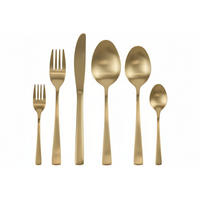 BESTECKSET - Champagner - 42 Teile / 8 Personen - Champagner, Metall - Studio Tavola