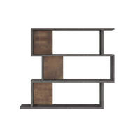 WANDREGAL 104/27/88 cm - Grau, Holz (104/88/27cm) - Mobili Rebecca