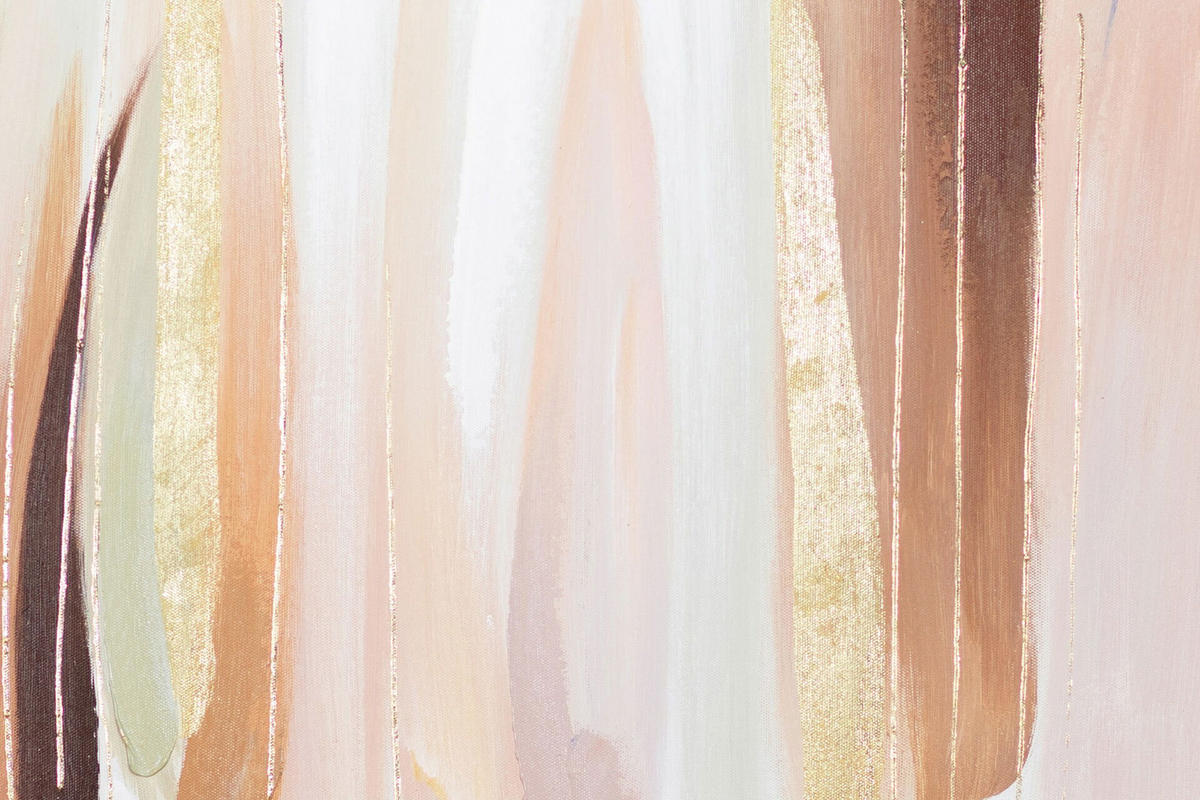 ÖLGEMÄLDE 60/60 cm - Pink/Beige, Holz/Textil (1.7/60cm) - KUNSTLOFT
