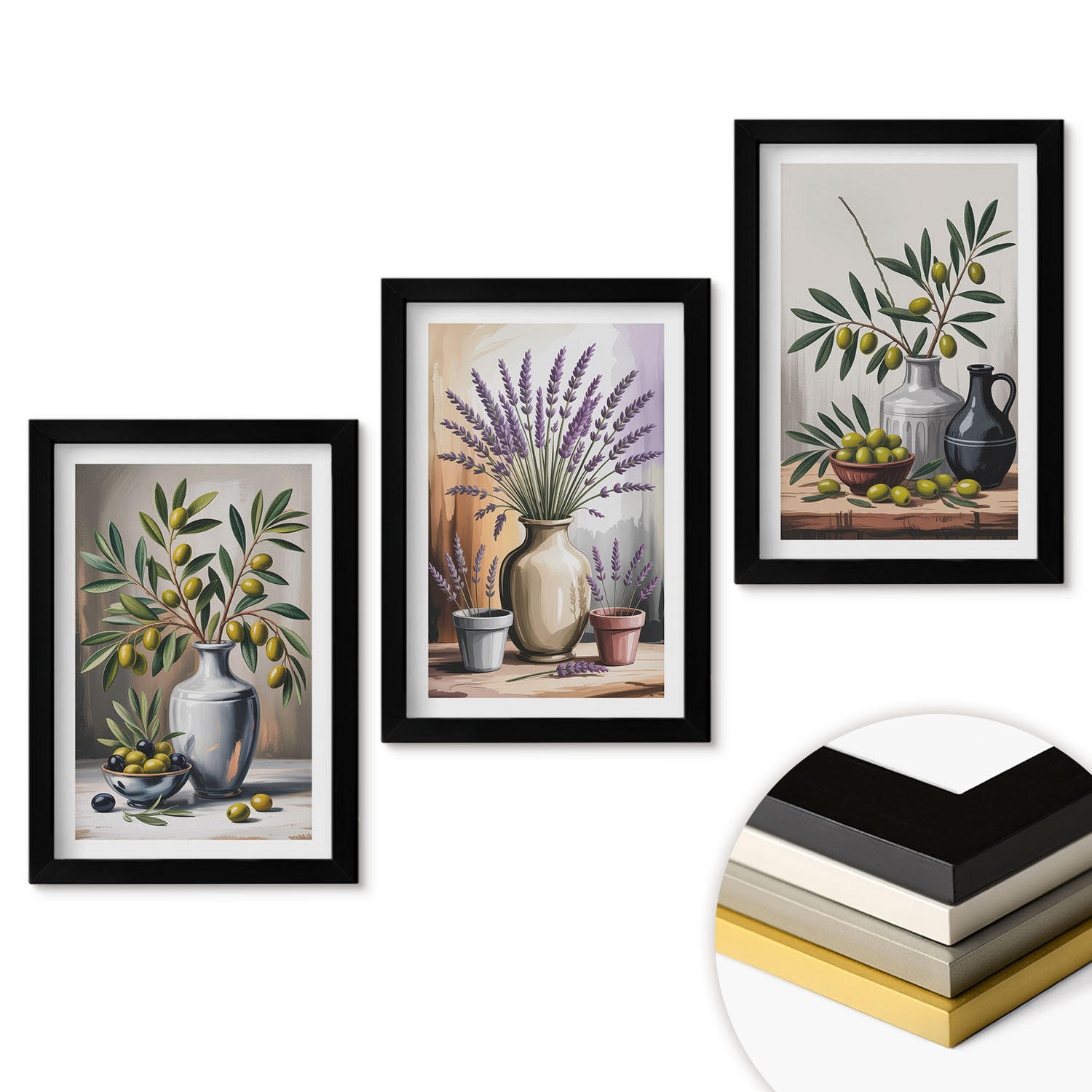 ArtPrintCave Wandbilder Schwarz 20x30 cm