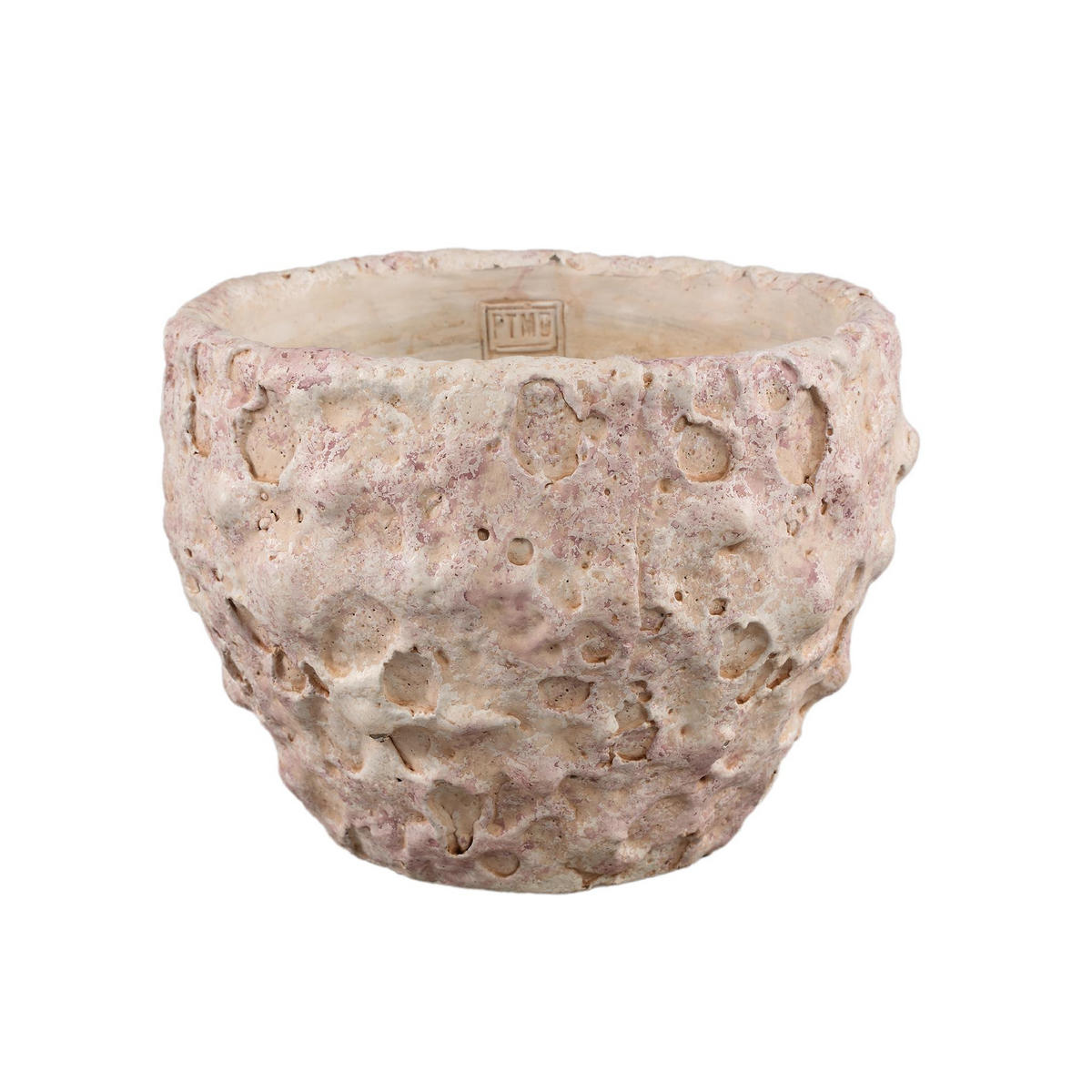 TOPF Romas Rosa 27/27/19cm - Pink, Stein (19cm) - PTMD Collection