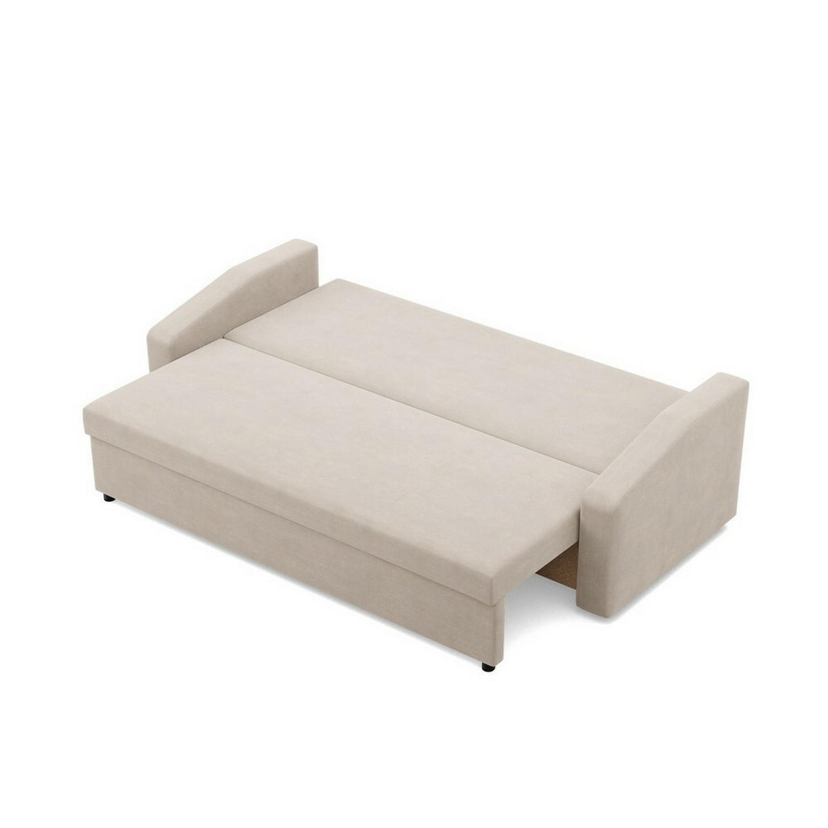 SOFA Neo mit abgeschrägter Armlehnen beige - Beige, Textil (220/92/92cm) - SIMKAM Furniture