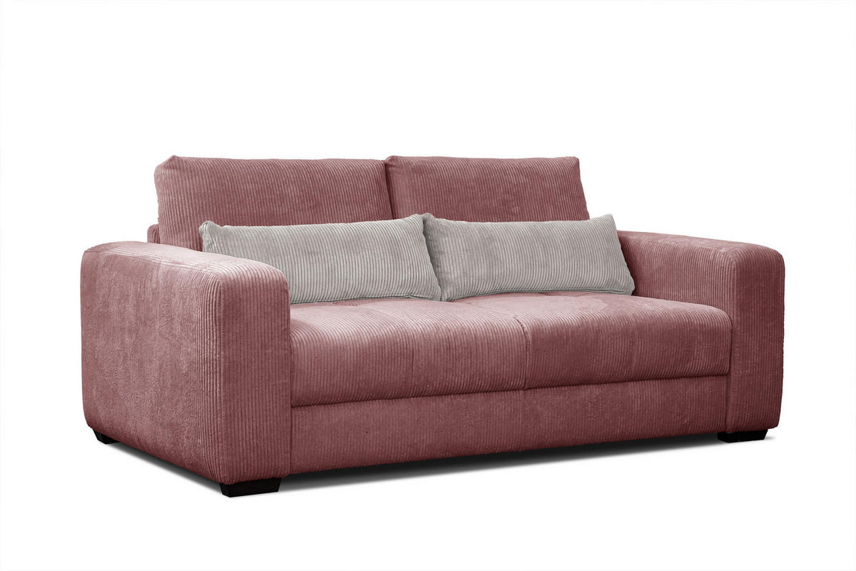 SOFA OLI 3-Sitzer, altrosa - Altrosa, Holz/Textil (208/91/108cm) - Courtois Laville
