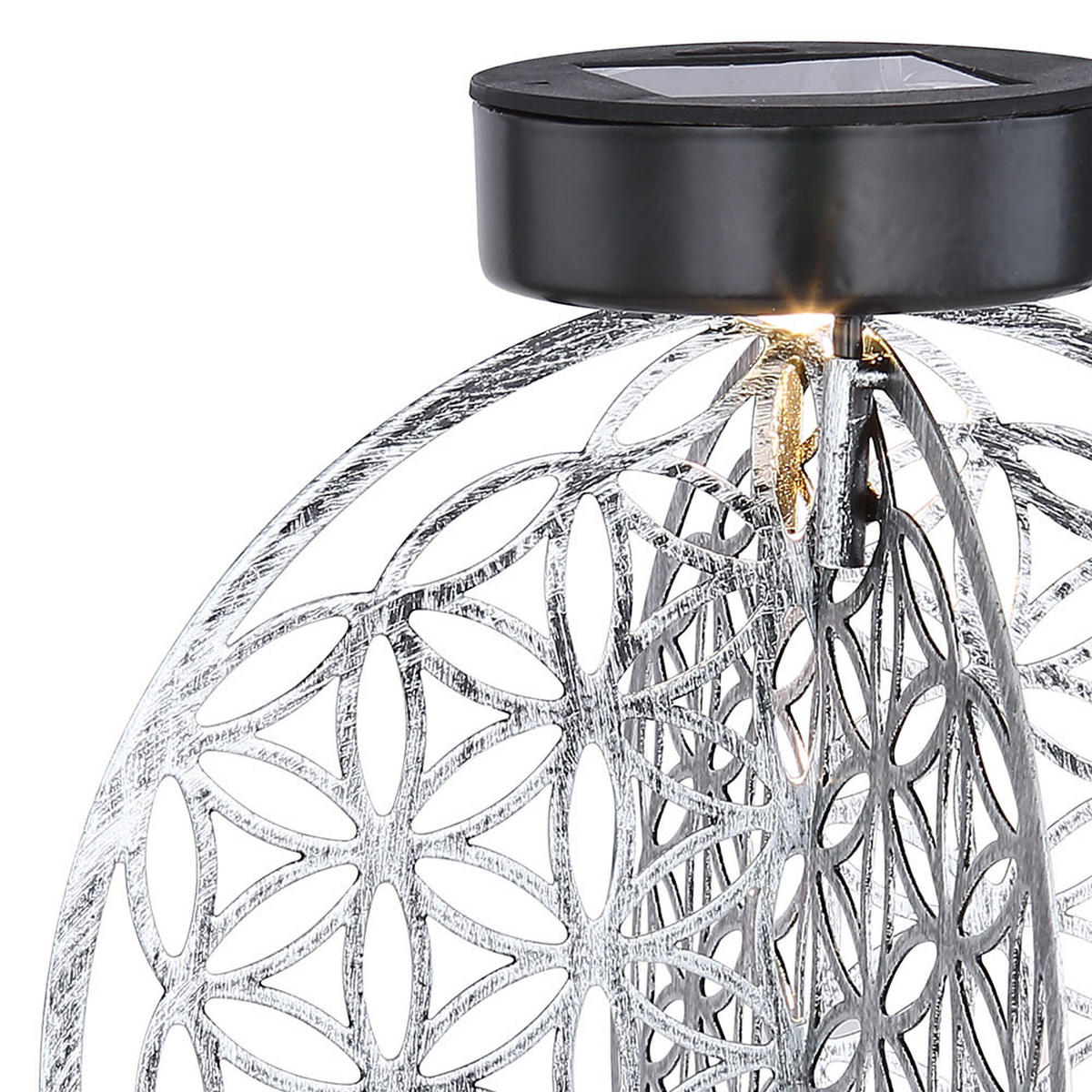 LED AUSSENLEUCHTE Metall Silber Antik - Silberfarben, Metall (20/20/31cm) - Globo Lighting