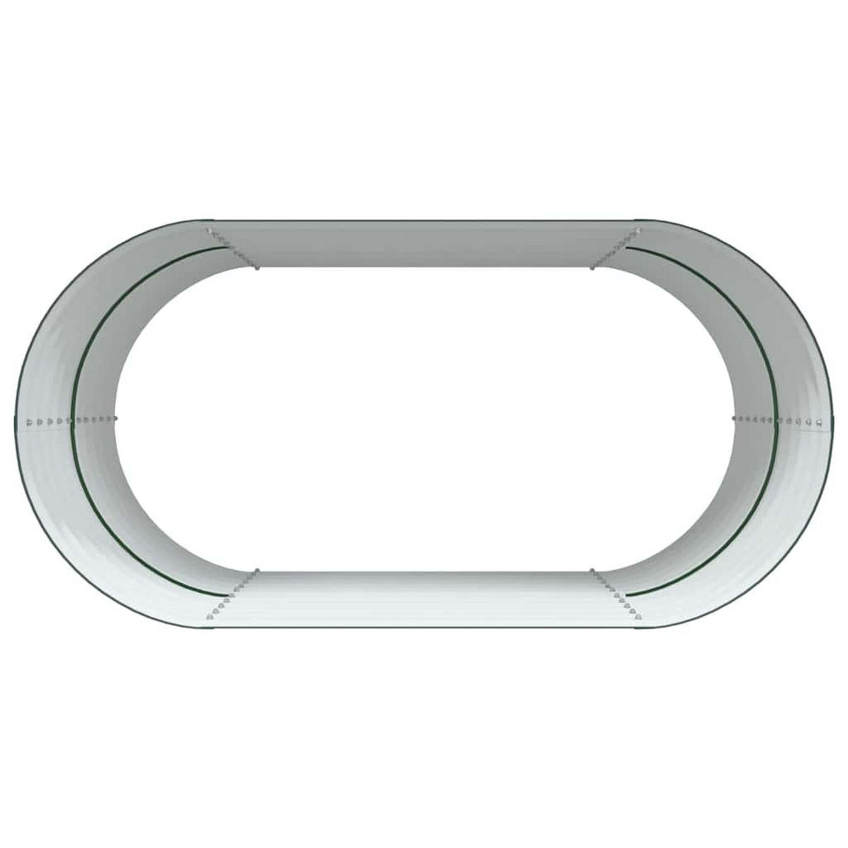 HOCHBEET Grün 160/80/81 Cm Stahl - Grün, Metall (80/81/160cm) - vidaXL