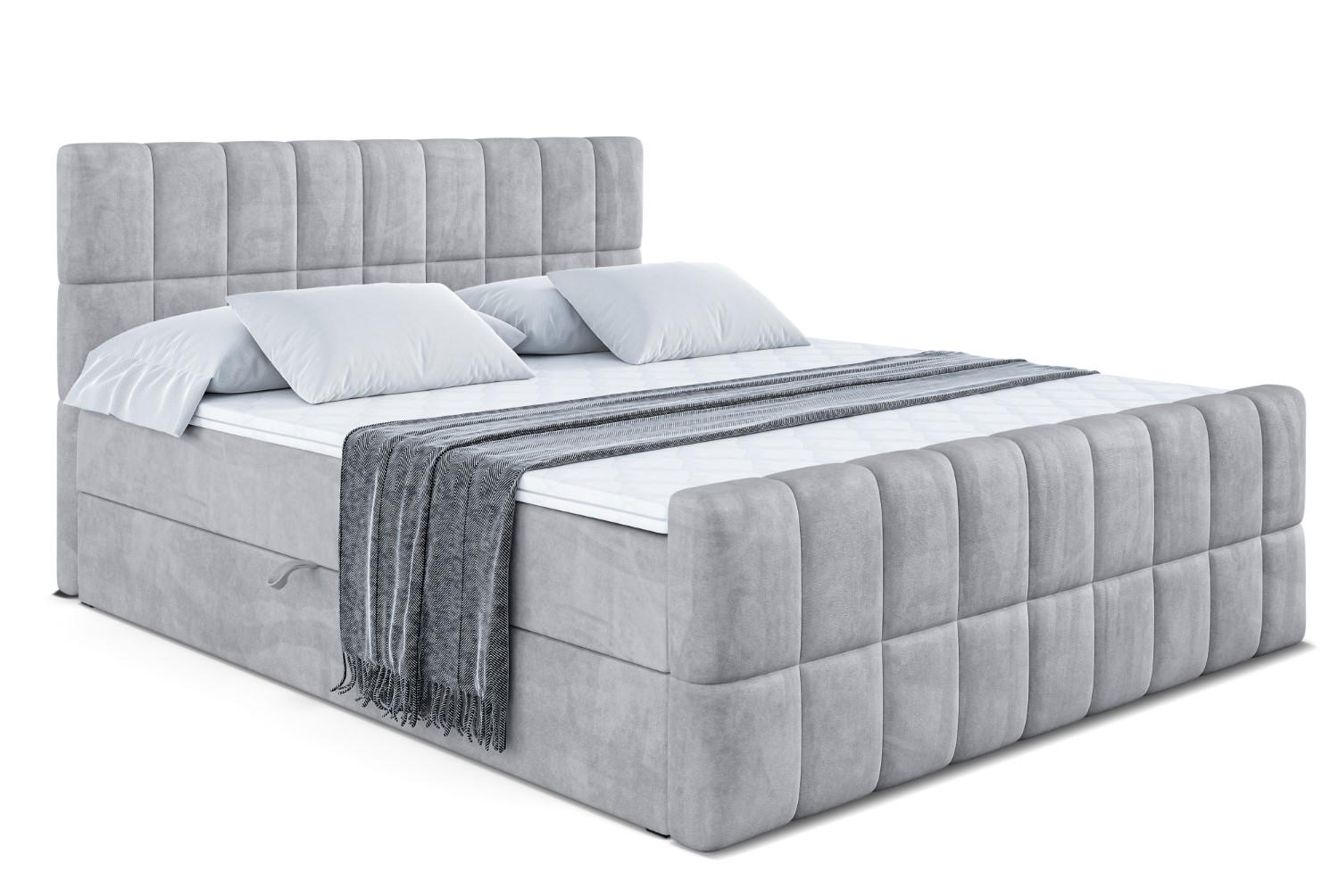 BOXBETT MIAMI-Z - 200x200 cm - H3 - Hellgrau - Hellgrau, Holzwerkstoff (200/200cm) - ALTDECOR