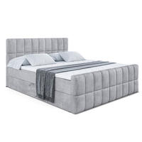 BOXBETT MIAMI-Z - 120x200 cm - H3 - Hellgrau - Hellgrau, Holzwerkstoff (120/200cm) - ALTDECOR