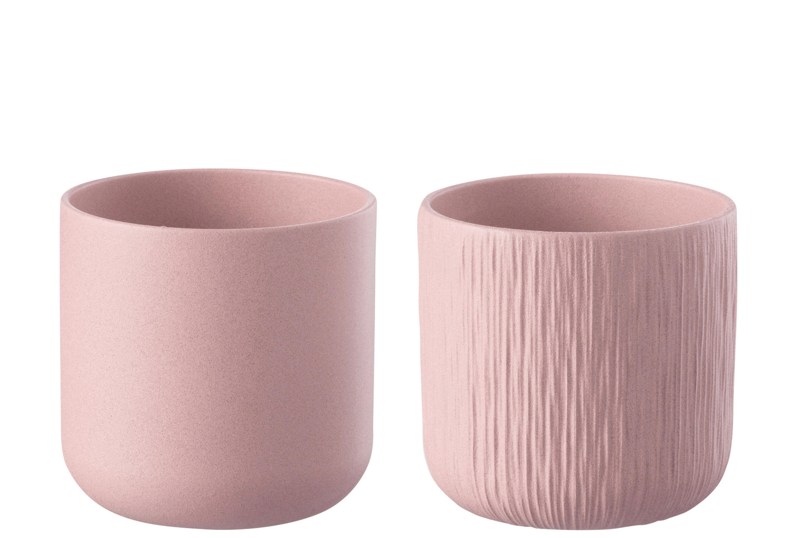 BLUMENTOPF GEN - Keramik - Rosa - XL - 2er Set - Ø 20,5 cm - Pink, Keramik (20.5/20cm) - J-Line