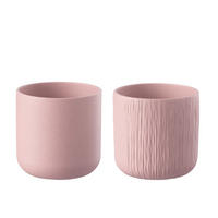 BLUMENTOPF GEN - Keramik - Rosa - XL - 2er Set - Ø 20,5 cm - Pink, Keramik (20.5/20cm) - J-Line