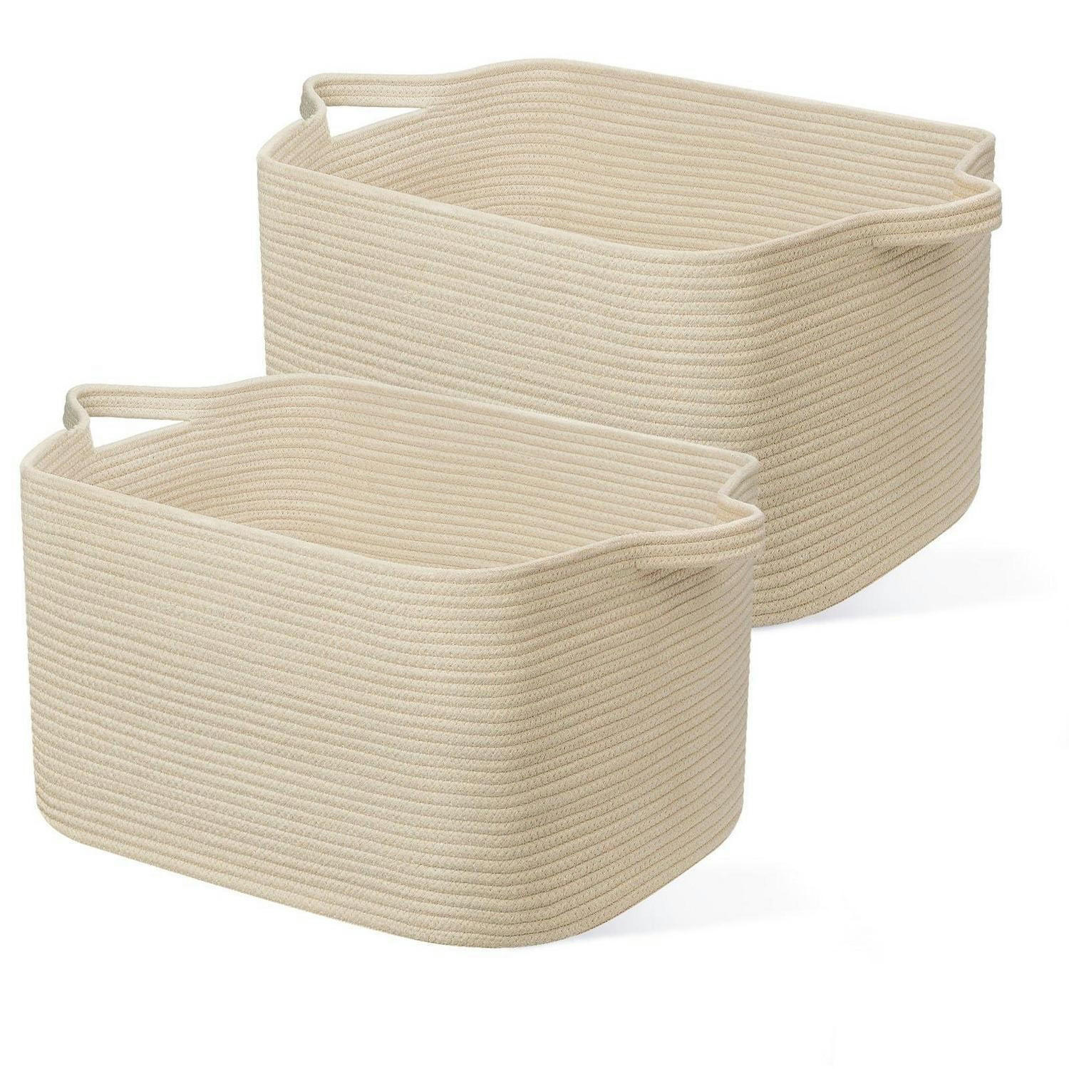 WÄSCHEKORB 2-teiliges Set Beige 63 L - Beige, Textil (38/30/55cm)