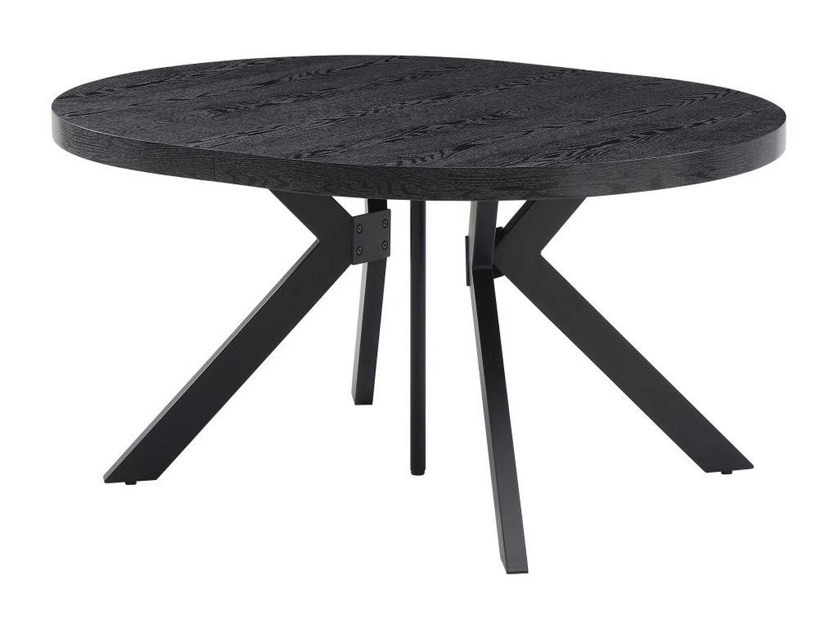 ESSTISCH - ausziehbar - 6 bis 12 Personen - MDF & Stahl - Schwarz - KOMONI - Schwarz, Holz (300/120/76cm) - Vente-Unique