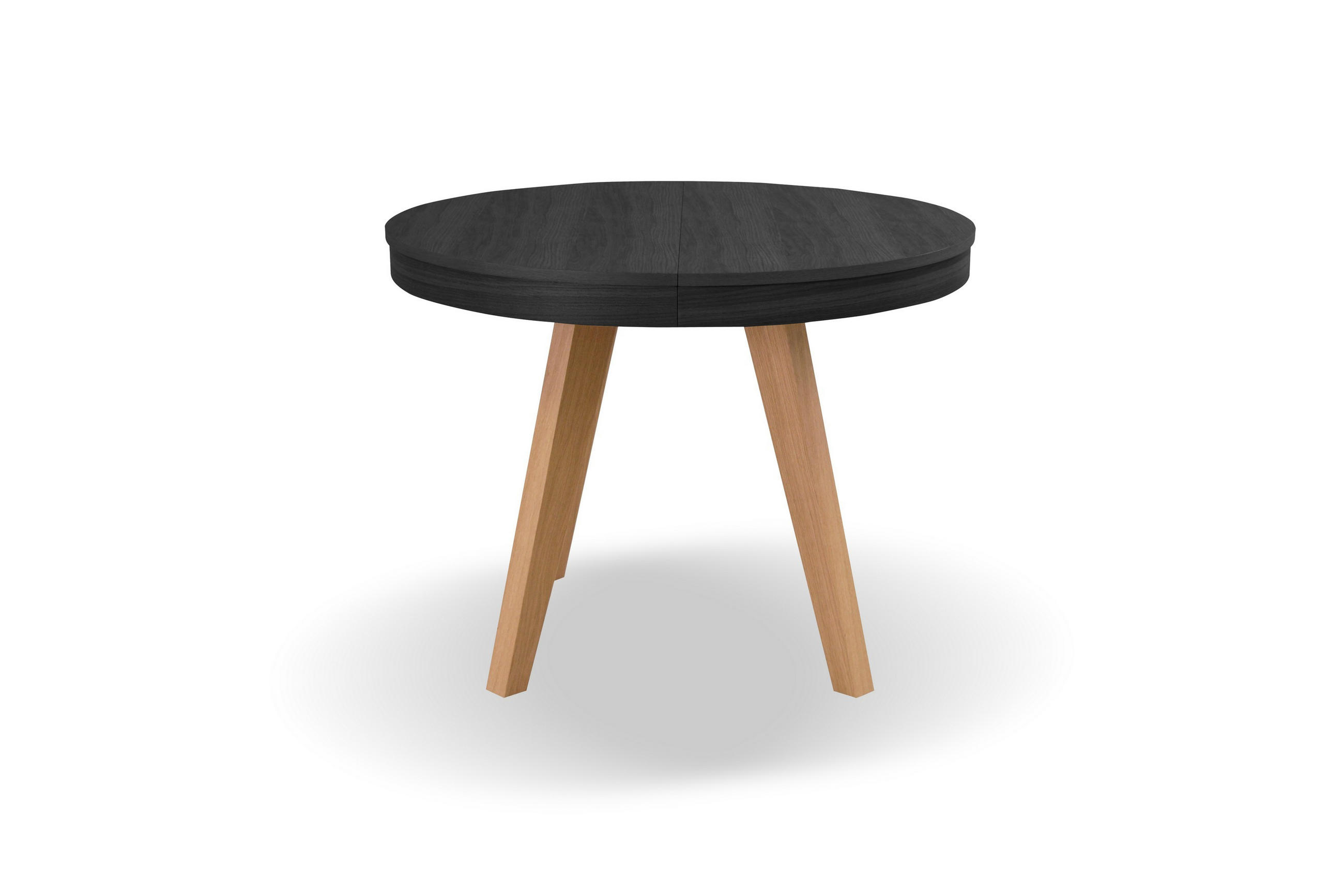ESSTISCH PICCOLO Ausziehbar 100 - 200 / 100 x 76 cm - Eichefarben/Schwarz, Holz (100/100/76cm) - MASSENO