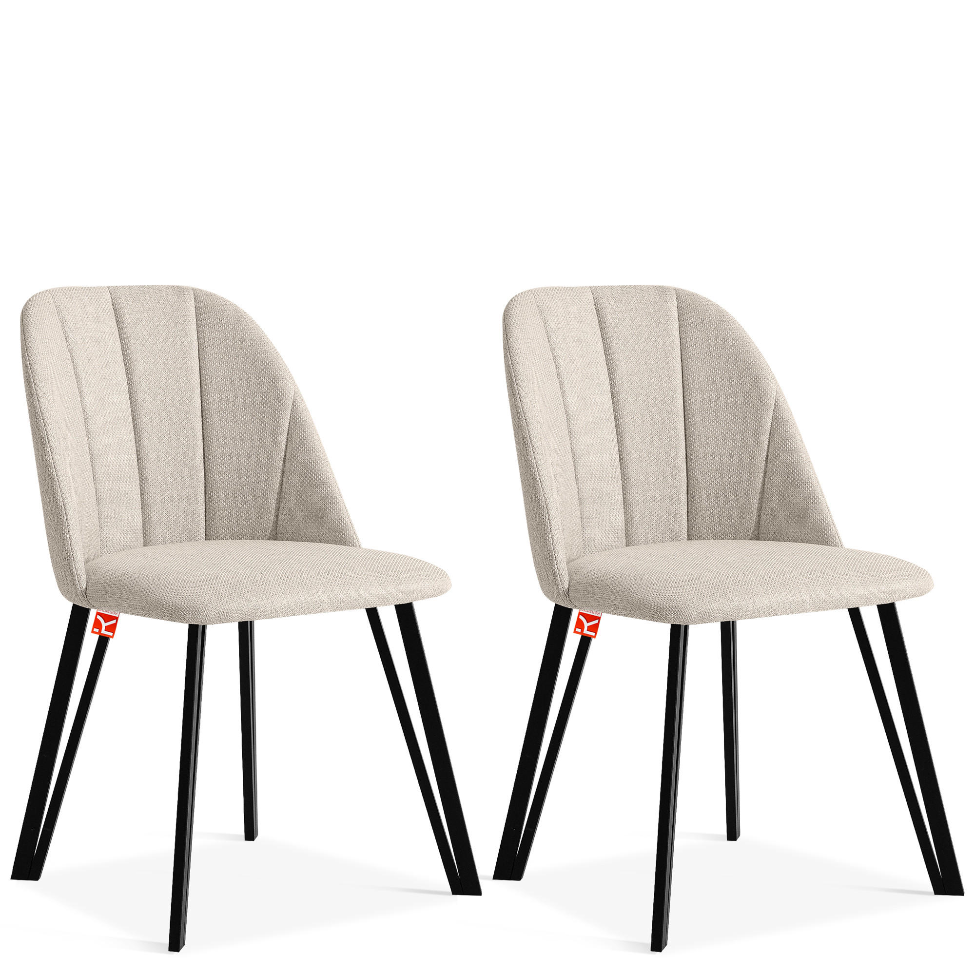 Konsimo® Polsterstuhl Beige 52x85x58 cm
