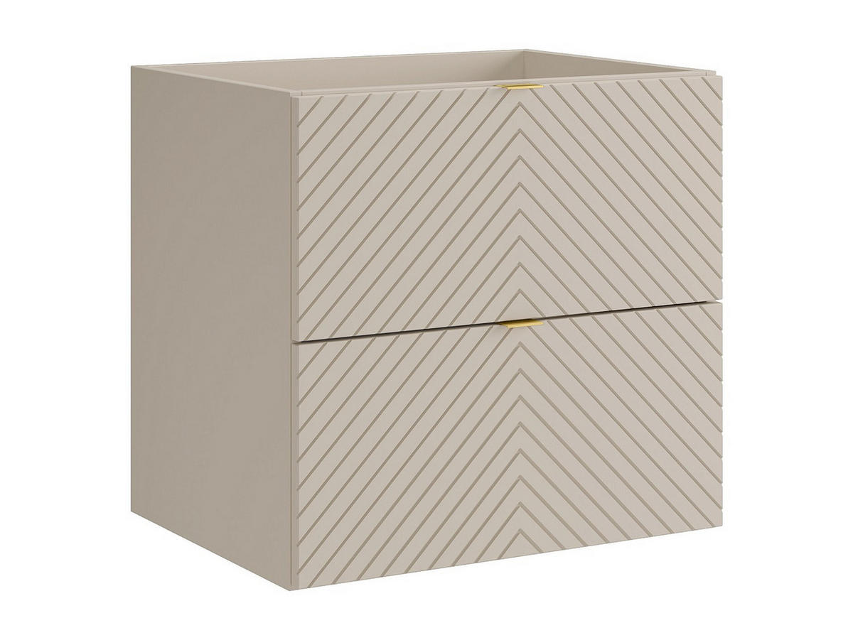 WASCHBECKENUNTERSCHRANK - 60 cm x 46 cm - holz - beige Dorioni - Beige, Holz (60/61.6/46cm) - Vente-Unique