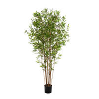 KUNSTBAUM Künstlicher Bambus - Lucas 210 cm - Grün, Kunststoff (210cm) - aplanta