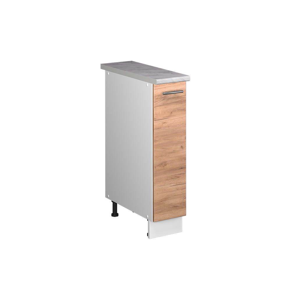 APOTEKARSK&Aring;P Fame-Line, Goldkraft ek/Vit, 20 cm, AP Marble Ekf&auml;rgad, Vit 82/20/60 cm