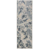 Outdoorläufer Flora Multicolor 80x250 cm - Blau/Creme, Kunststoff (80/250cm) - benuta