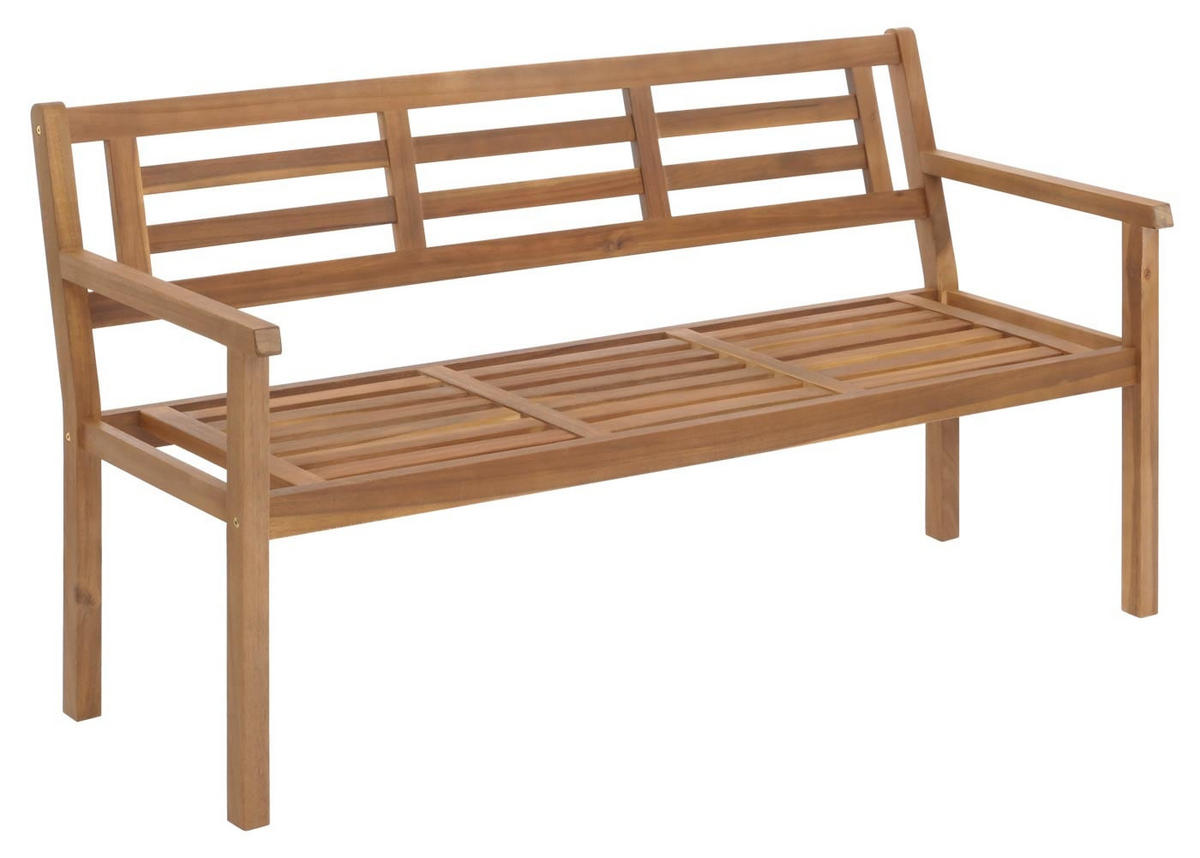 GARTENBANK 82x145x59cm ohne Kissen - Braun, Holz (145/82/59cm) - PROREGAL