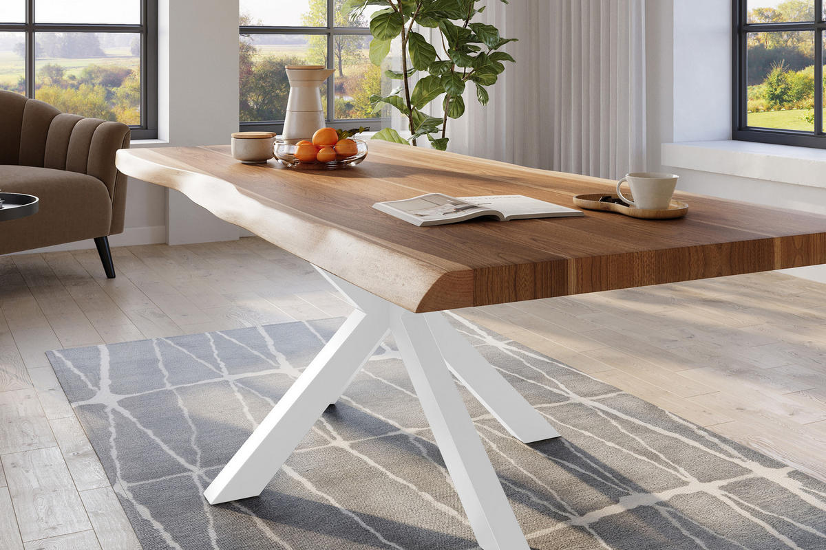 ESSTISCH TITAN - Beige/Naturfarben, Holz (110/240/79cm) - SAM