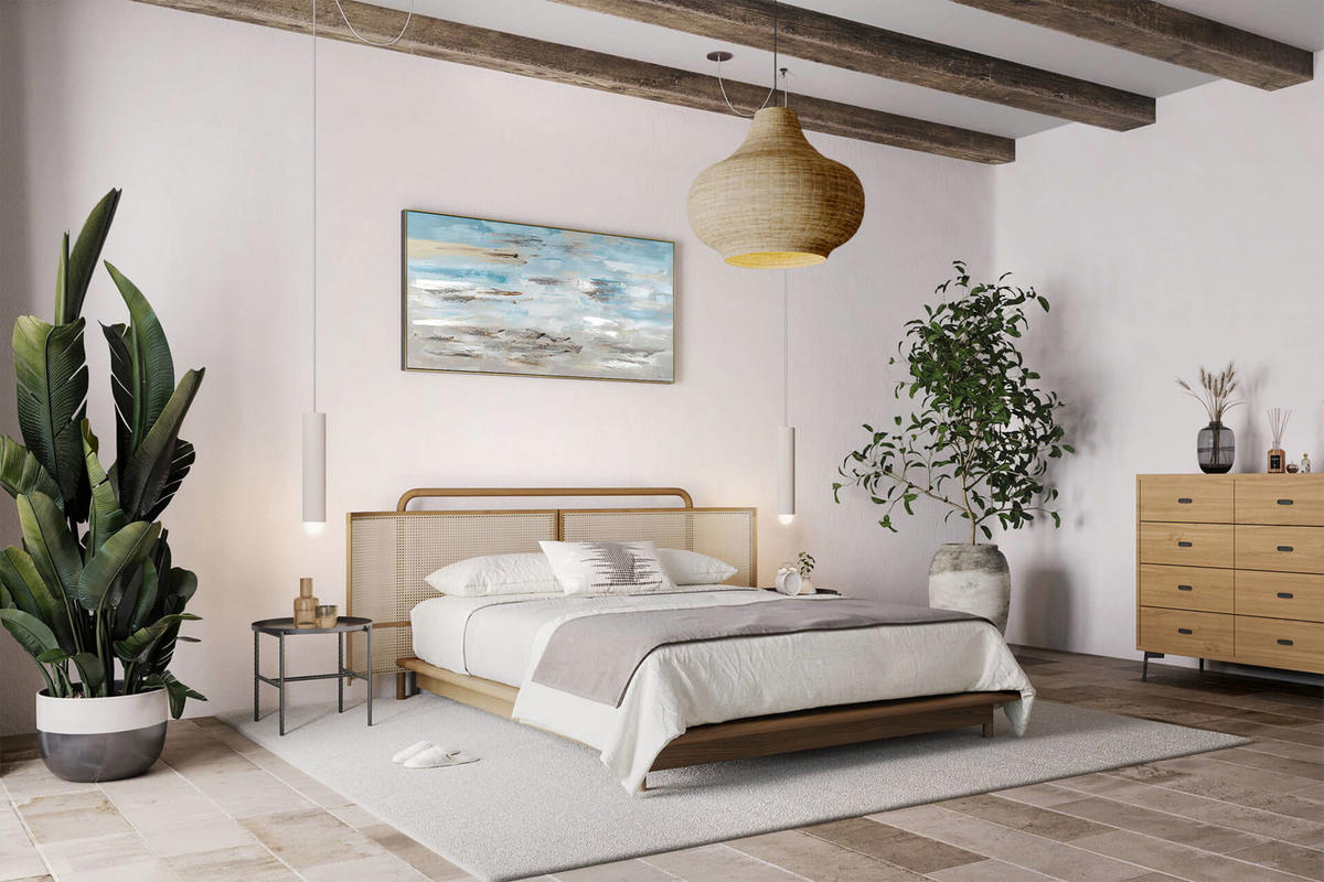 ÖLGEMÄLDE 140/70 cm - Blau/Grau, Holz/Textil (2.2/70cm) - KUNSTLOFT