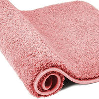 BADTEPPICH Mikrofaser 60 x 90 cm Rosa - Rosa, Textil (60/90cm)
