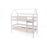 ETAGENBETT EDEN Hellgrau 97x211x134 cm - Hellgrau, Holz - FURNLUX