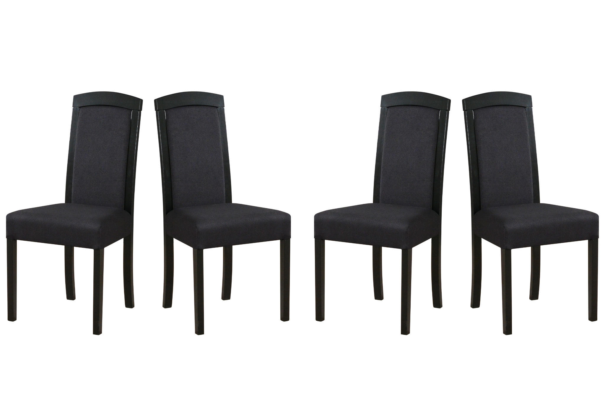 Leaf Design Esszimmerstuhl Schwarz 45x96x41 cm