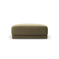 POUF Miley aus Samt grün - Grün, Textil (90/40/90cm) - Micadoni
