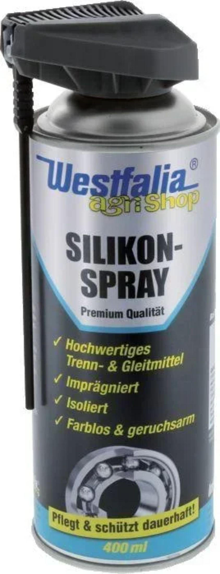 ZUBEHÖR Silikonspray, 400 ml, fleckenfrei - Silberfarben, Metall (7/7/21cm) - Westfalia