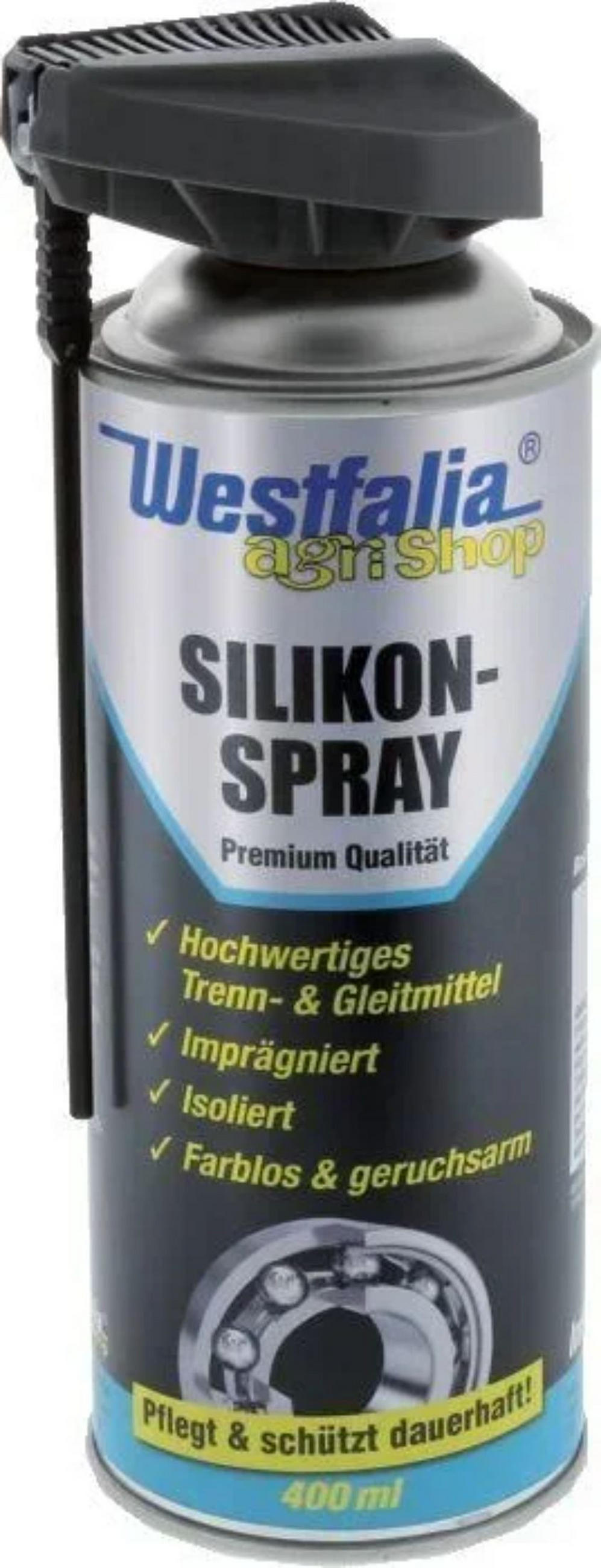 ZUBEHÖR Silikonspray, 400 ml, fleckenfrei - Silberfarben, Metall (7/7/21cm) - Westfalia