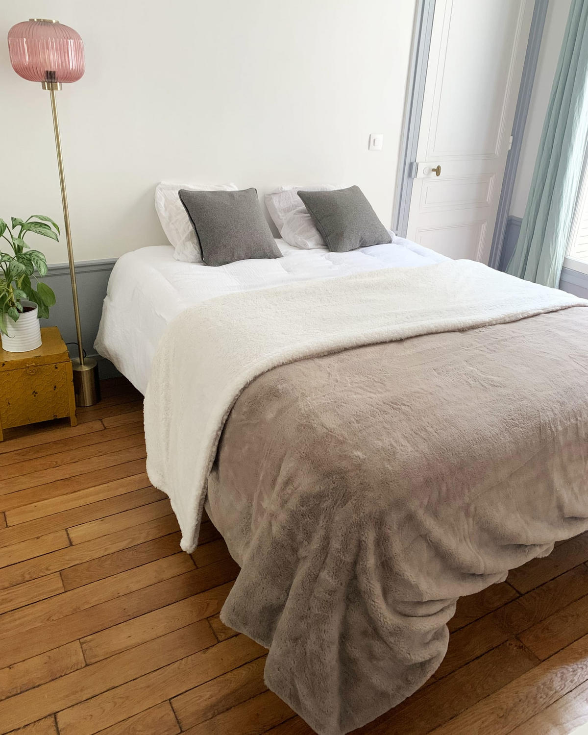 PLAID Fleecedecke XL Nachahmung "Kaninchen" 220 x 240 Beige - Beige, Textil (220/240cm) - LE COMPTOIR DE LA PLAGE