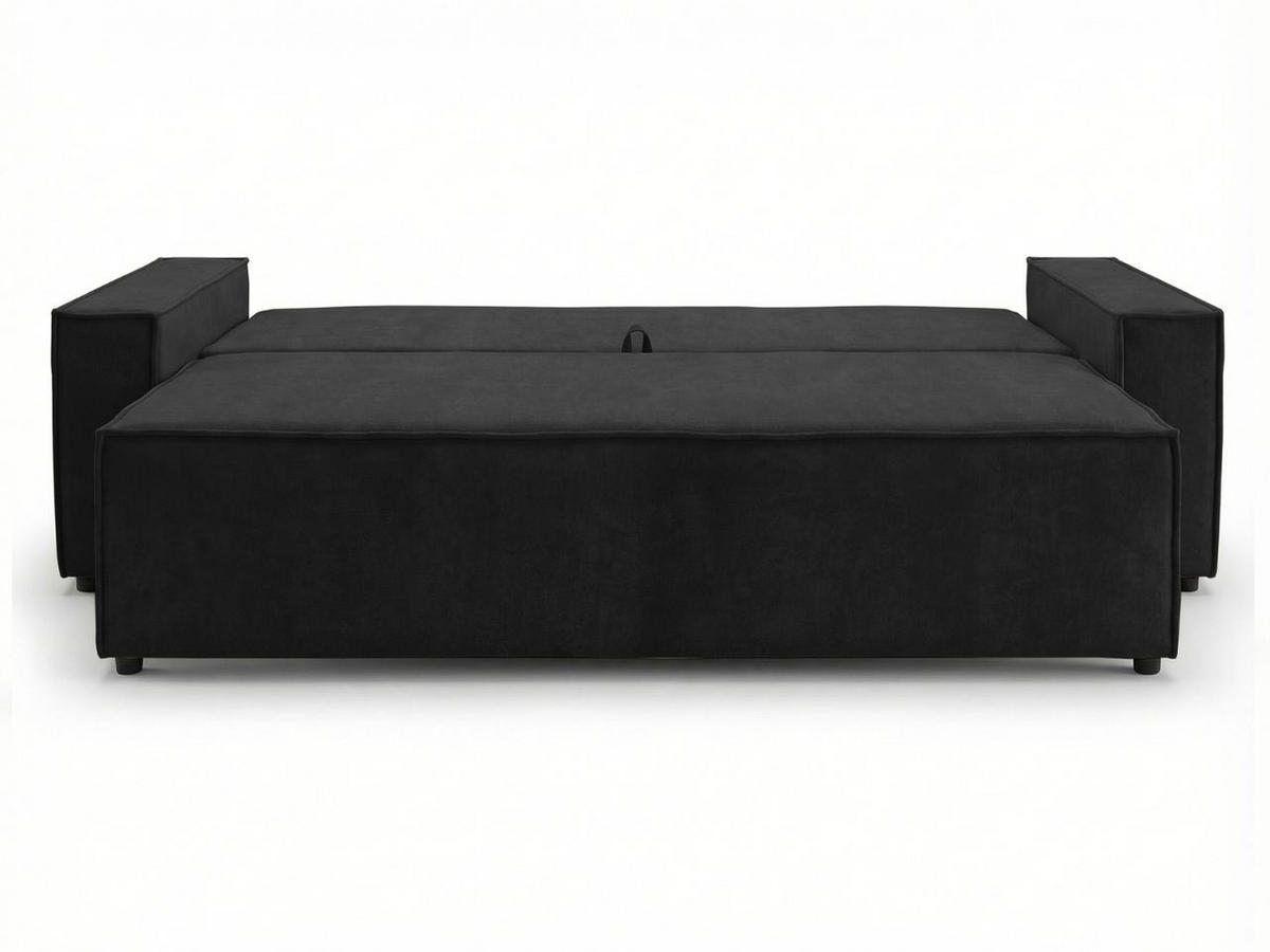 SOFA 230/90/70 Schwarz Sivra - Schwarz, Kunststoff/Textil (230/70/90cm) - Graingold