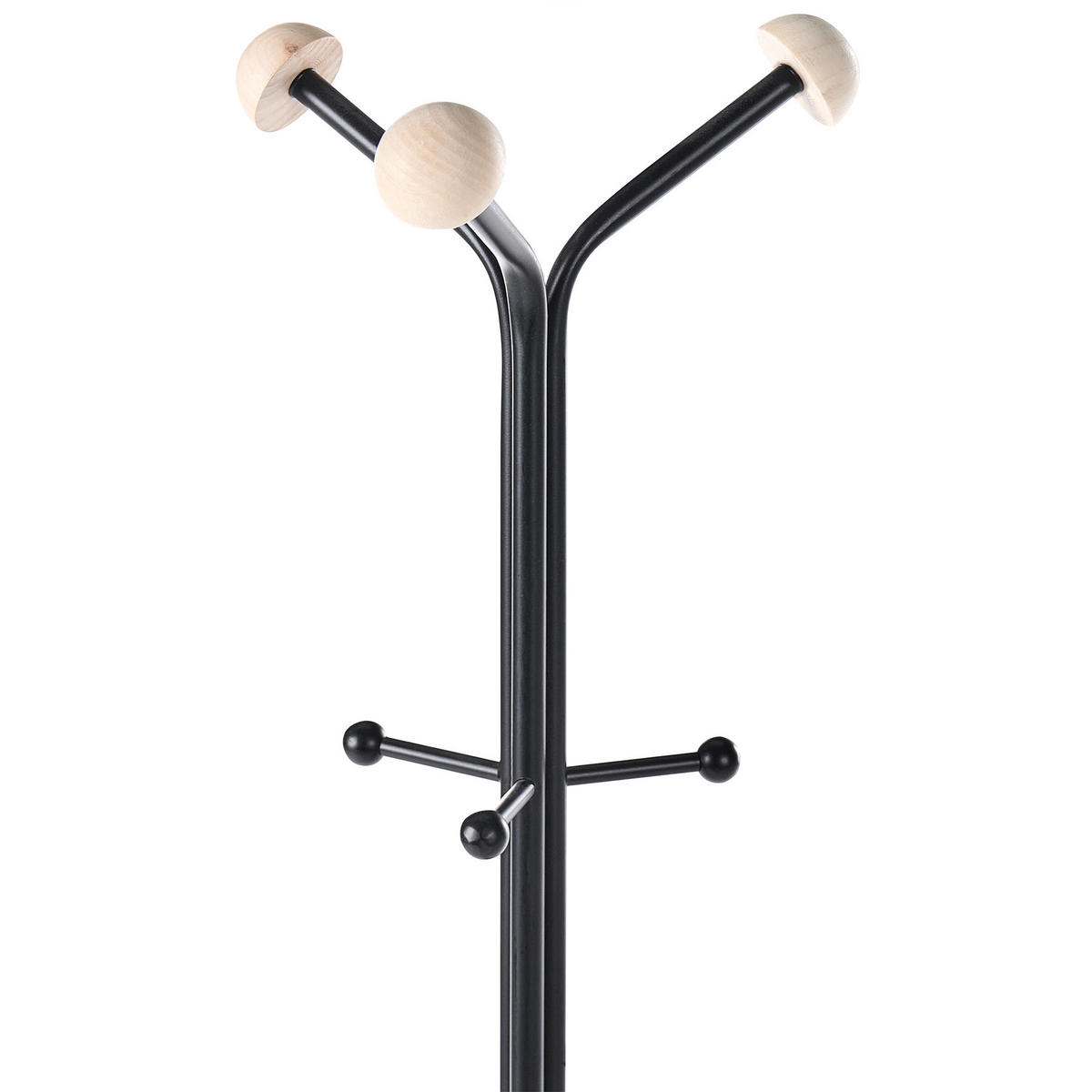 GARDEROBENSTÄNDER Schwarz Arnot - Schwarz, Metall (50/176/50cm) - Beliani